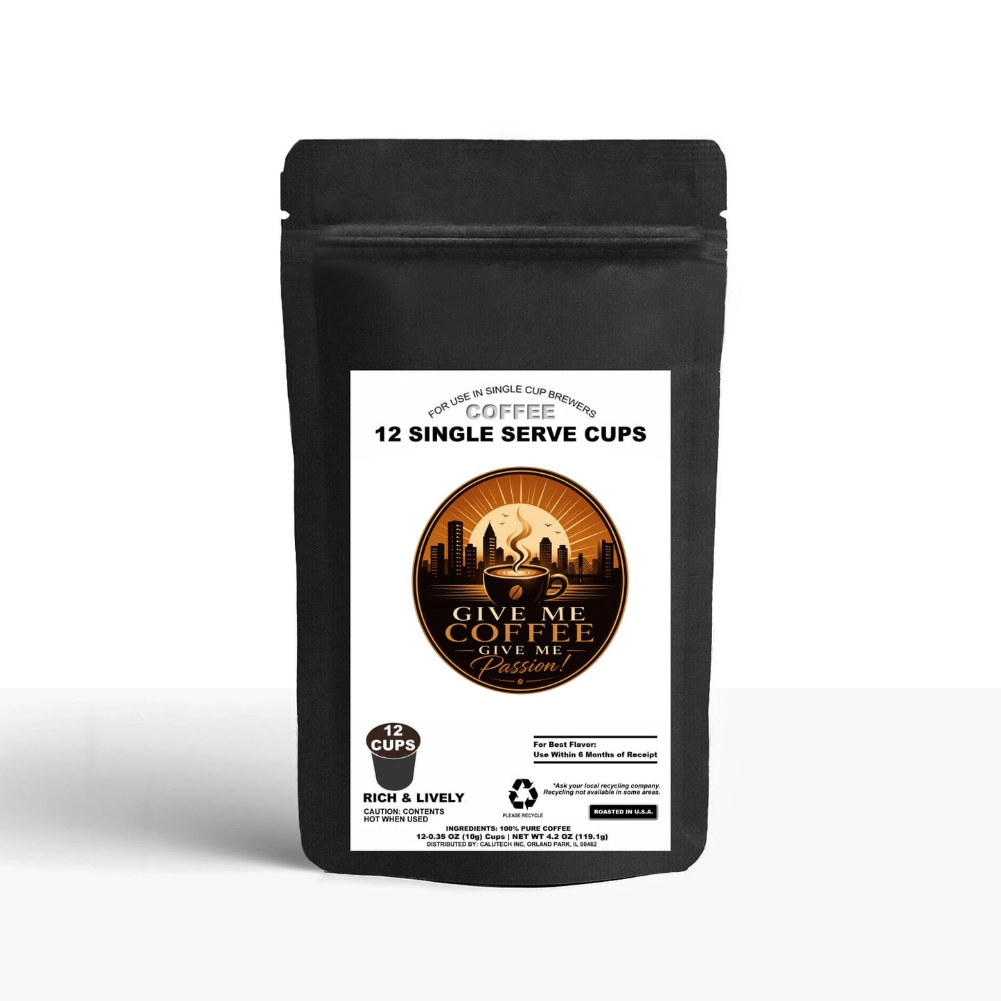 12 Pack Single Serve Coffee Capsules